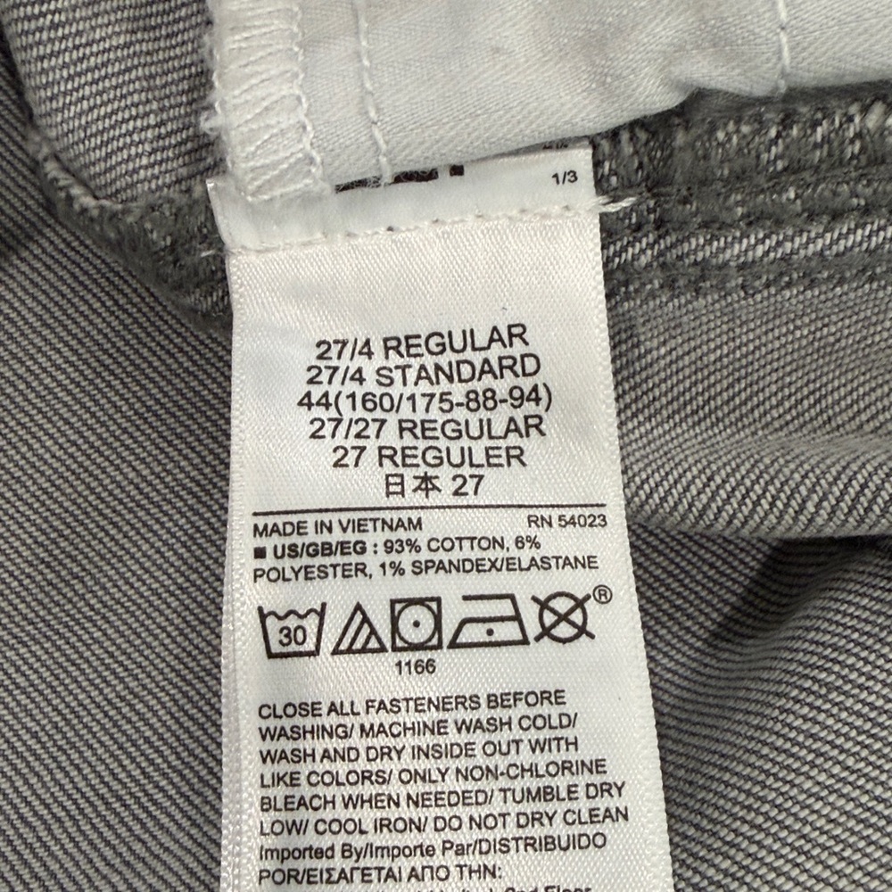 NEW Gap Vintage Slim Sky High 27 Jeans Gray - Picture 10 of 10